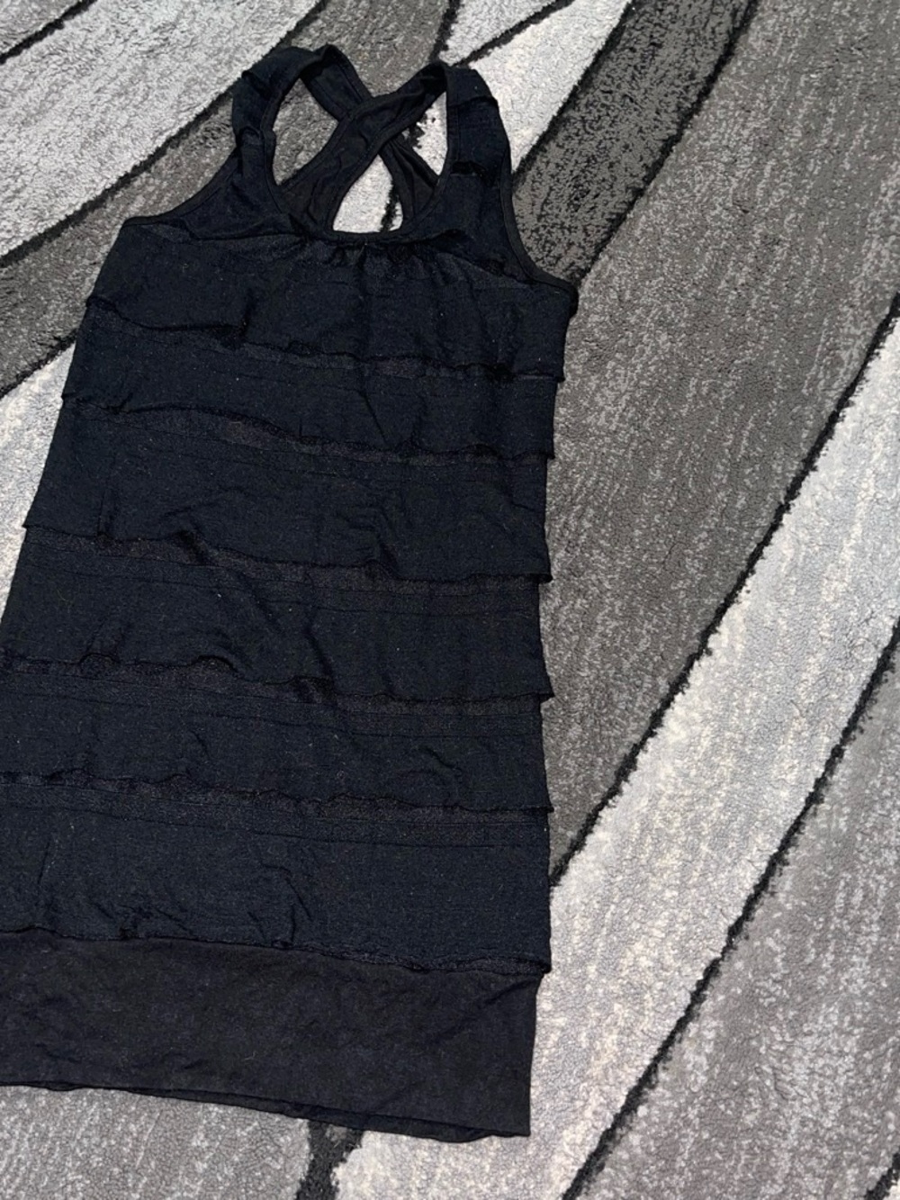 Cyrus Black Casual Top with Purple Brand Tag